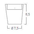 Vela Vaso Cristal